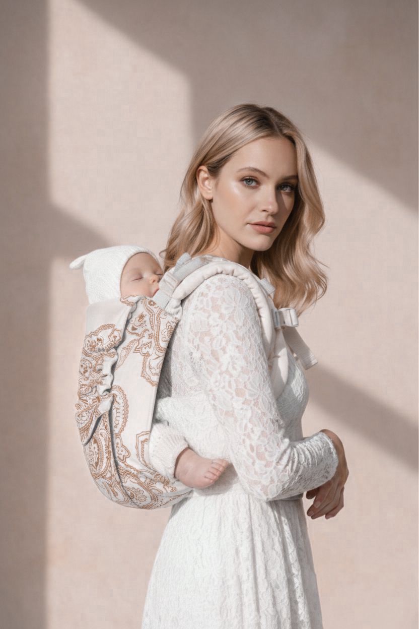 Marsupio Onbu Mandala Café au lait