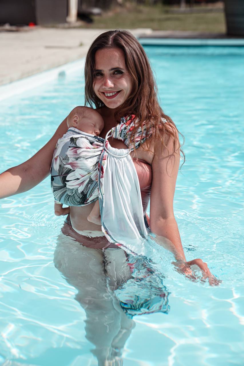 Marsupio Acqua RingSling flora - KOKADI