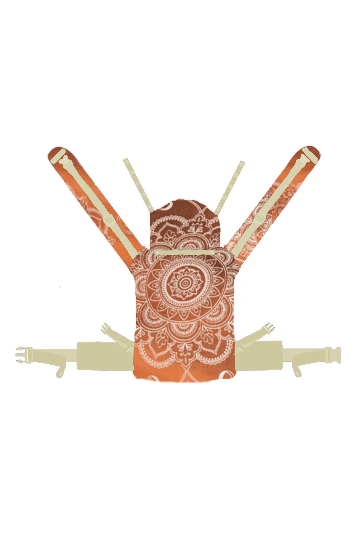 Marsupio Flip X Mandala Latte Macchiato x Bamboo rovescio - KOKADI