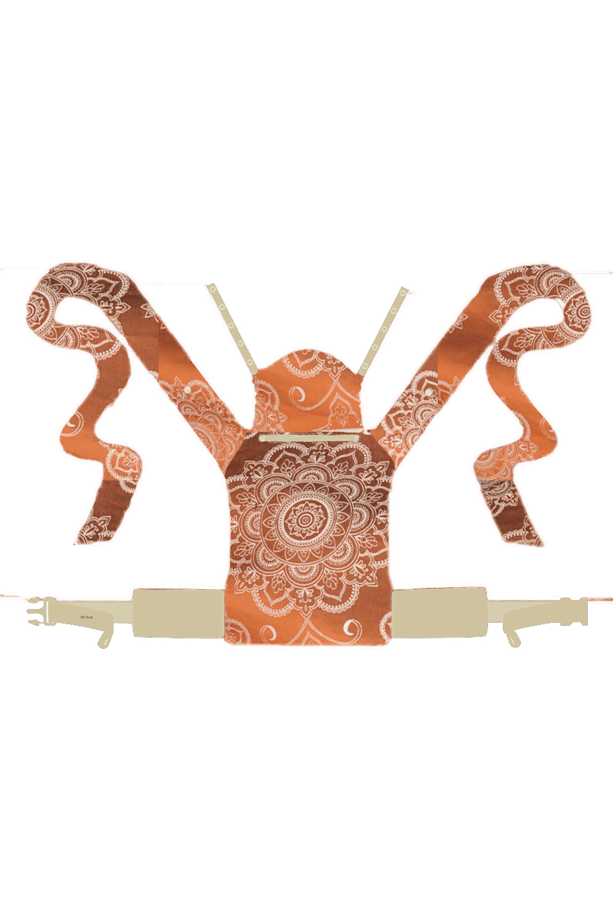 Marsupio WrapStar Mandala Latte Macchiato x Bamboo rovescio - KOKADI