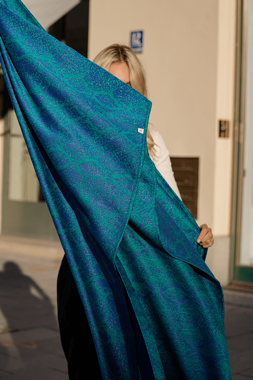 Fascia portabebè Serpente Azzurra - KOKADI