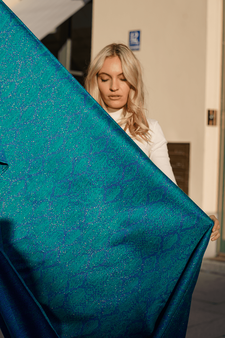 Fascia portabebè Serpente Azzurra - KOKADI