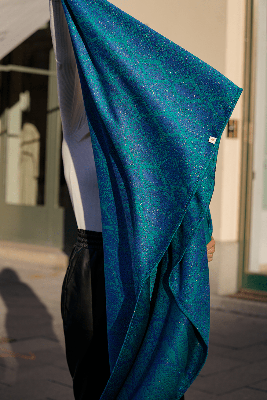 Fascia portabebè Serpente Azzurra - KOKADI