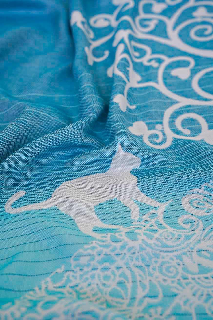 Panno coccoloso/sciarpa gatti luna mistica