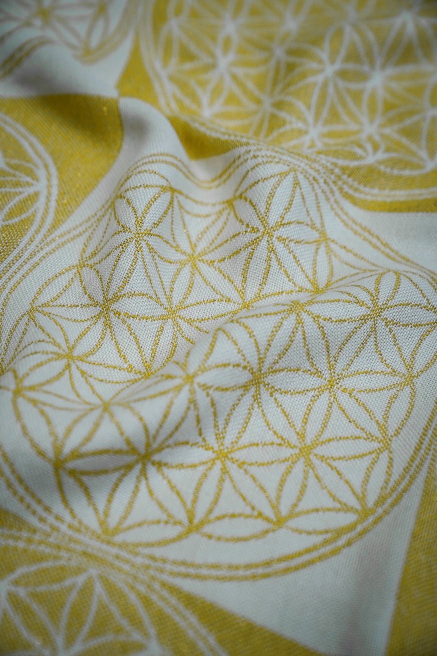 Coperta per bebè fiore della vita oro - KOKADI