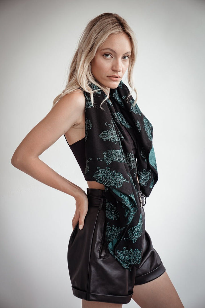 Asciugamano coccoloso mandala piume Alexander - KOKADI