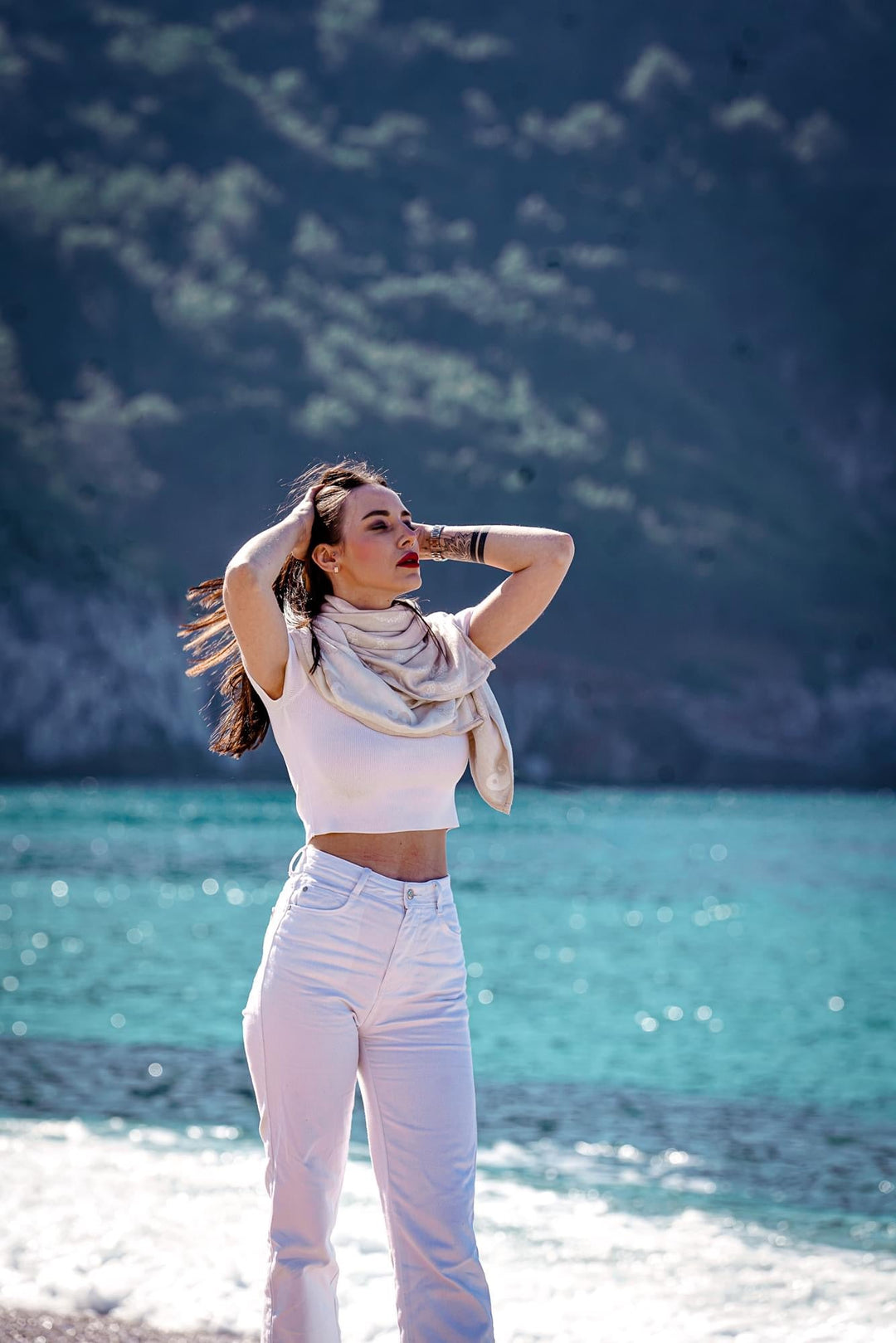 Asciugamano coccoloso Om Shanti Luce Interiore - KOKADI