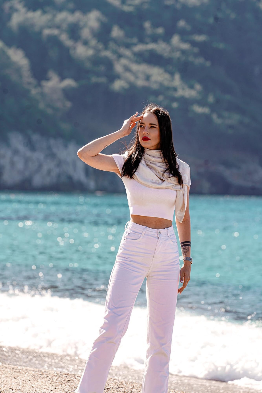 Asciugamano coccoloso Om Shanti Luce Interiore - KOKADI