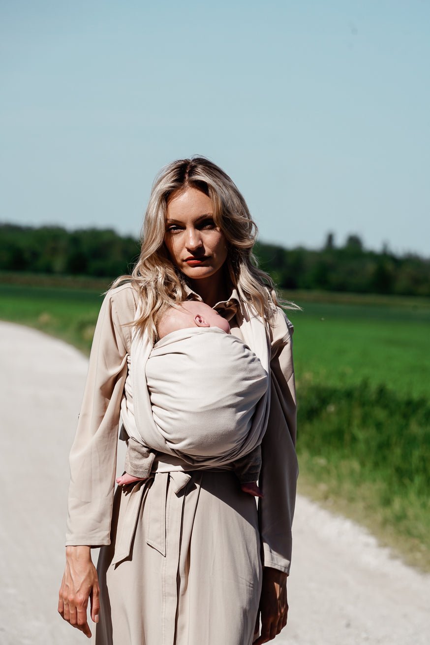 KOKADI Fascia portabebè solo panna